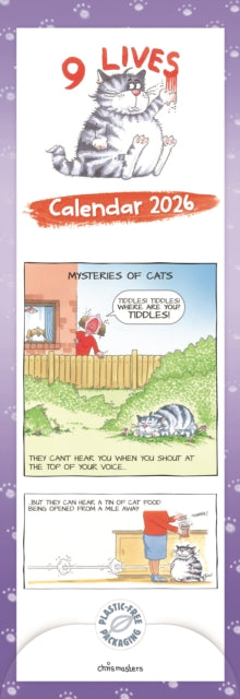 Cover image for 9781529836295 - 9 Lives Slim Calendar 2026