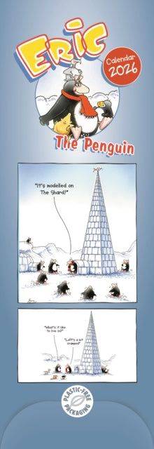 Cover image for 9781529838121 - Eric The Penguin Slim Calendar 2026