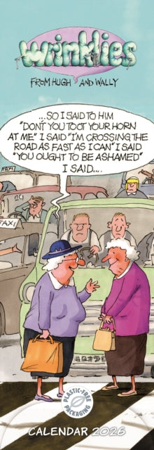 Cover image for 9781529839104 - Wrinklies Slim Calendar 2026