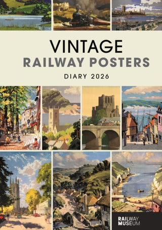 Supplemental image for 9781529846805 - Vintage Railway Posters National Railway Museum A5 Diary 2026