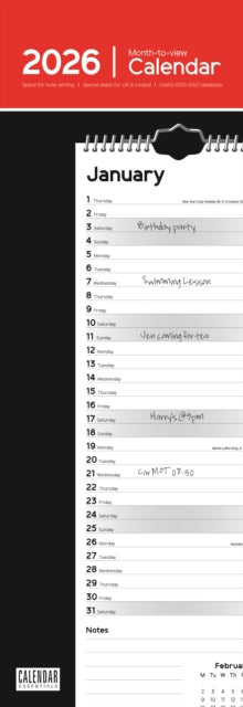 Cover image for 9781529847659 - Essential Slim Calendar 2026