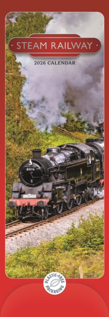 Cover image for 9781529847680 - Steam Railway Slim Calendar 2026