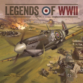 Cover image for 9781529847888 - Legends Of Wwii Square Wall Calendar 202