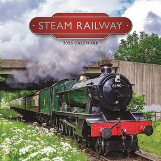 Cover image for 9781529847932 - Steam Railway Square Wall Calendar 2026