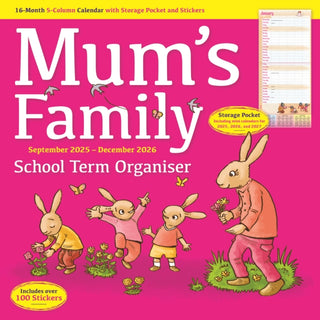 Cover image for 9781529848250 - Mums Family Organiser Planner Wall Calen