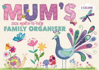 Cover image for 9781529848441 - Mums Fabric Buttons Planner A4 Calendar
