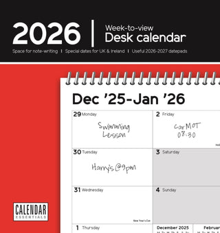 Cover image for 9781529848700 - Essential Weektoview Easel Desk Calendar