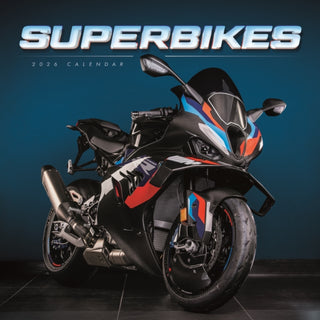 Cover image for 9781529849080 - Superbikes Wiro Wall Calendar 2026