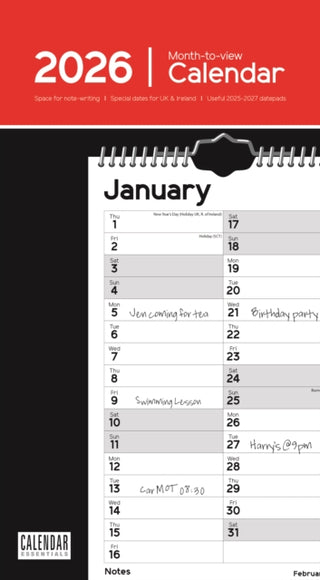 Cover image for 9781529849967 - Essential Stubby Slim Calendar Calendar