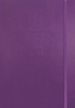 Cover image for 9781529850390 - Purple Soft Touch A5 Diary 2026