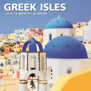 Cover image for 9781529850796 - Greek Isles Square Wall Sunday Start Cal