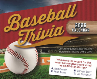 Cover image for 9781529850857 - Baseball Trivia Box Calendar 2026