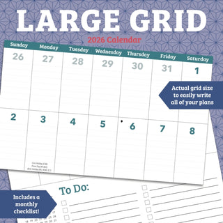 Cover image for 9781529851687 - Large Grid Square Wall Sunday Start Cale