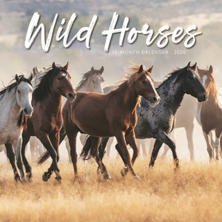Cover image for 9781529852066 - Wild Horses Square Wall Sunday Start Cal