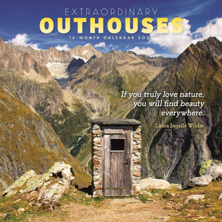 Cover image for 9781529852394 - Extraordinary Outhouses Square Wall Sund
