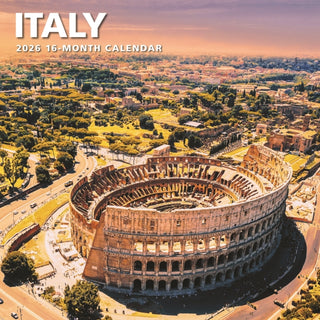 Cover image for 9781529852578 - Italy Square Wall Sunday Start Calendar