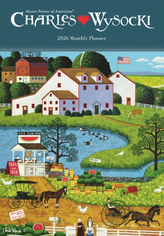 Cover image for 9781529853681 - Charles Wysocki, Americana Sunday Start Monthly Pocket Planner 2026