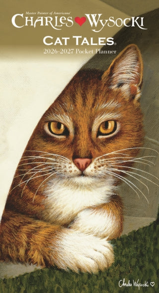 Cover image for 9781529853728 - Charles Wysocki, Cat Tales Sunday Start 2 Year Pocket Planner Diary 2026-7
