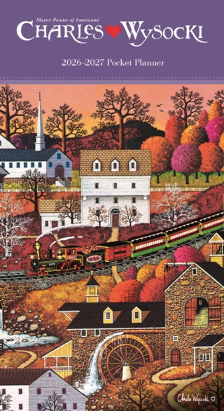 Cover image for 9781529853735 - Charles Wysocki, Americana Sunday Start 2 Year Pocket Planner Diary 2026-7