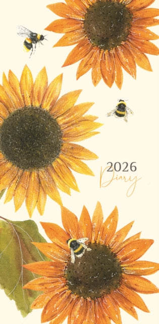 Cover image for 9781529853964 - Sunflowers Deluxe Slim Diary 2026