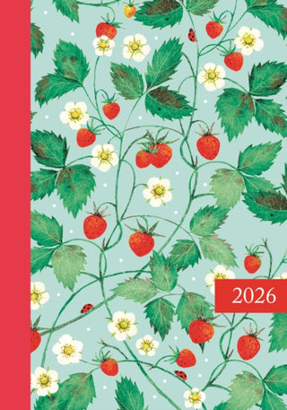 Cover image for 9781529854008 - Strawberry Floral A6 Diary  2026
