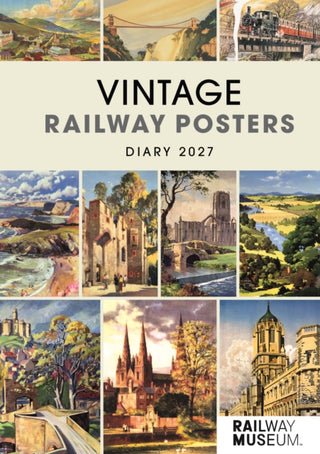 Cover image for 9781529863451 - Vintage Railway Posters NRM A5 Diary