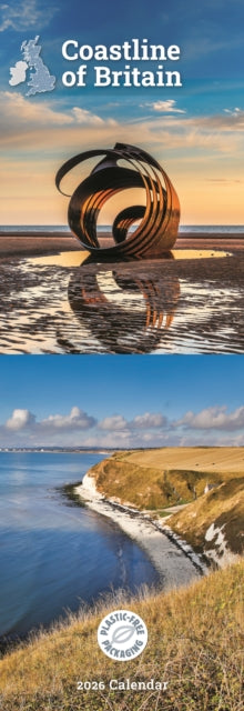 Cover image for 9781529896657 - Coastline Of Britain Slim Calendar 2026
