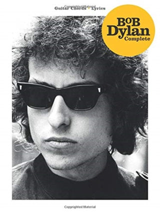 Cover image for 9781540051561 - BOB DYLAN COMPLETE GUITAR CHORDSLYRICS