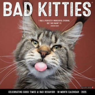 Cover image for 9781549241574 - Bad Kitties 2025 12 X 12 Wall Calendar