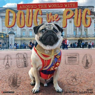 Cover image for 9781549242755 - Doug the Pug 2025 12 X 12 Wall Calendar