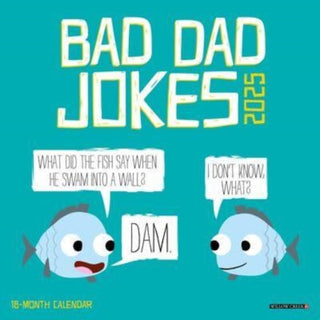 Cover image for 9781549245657 - Bad Dad Jokes 2025 7 X 7 Mini Wall Calendar