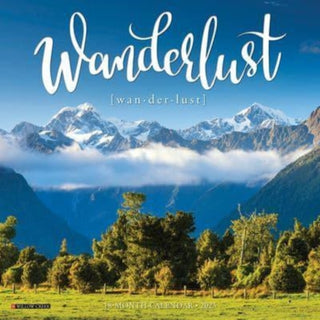 Cover image for 9781549245992 - Wanderlust 2025 7 X 7 Mini Wall Calendar