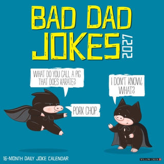Cover image for 9781549258985 - Bad Dad Jokes 2027 Wall