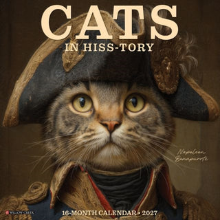 Cover image for 9781549259586 - Cats in Hiss-tory 2027 Wall