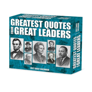 Cover image for 9781549263507 - Greatest Quotes from Great Leaders 2027 Box