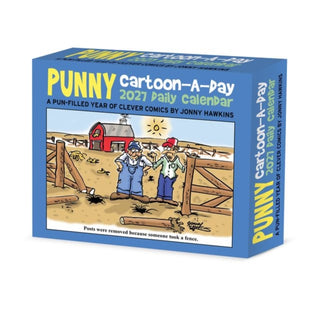 Cover image for 9781549263712 - Punny Cartoon-A-Day by Jonny Hawkins 2027 Box