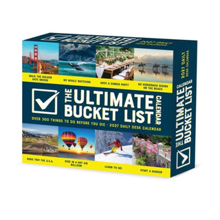 Cover image for 9781549264962 - The Ultimate Bucket List Calendar 2027 Box