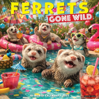 Cover image for 9781549265242 - Ferrets Gone Wild 2027 Wall