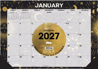 Cover image for 9781549266461 - Celestial 2027 17" x 12" Monthly Deskpad