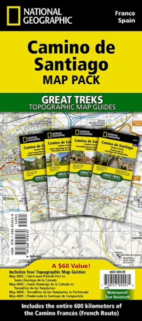 Supplemental image for 9781566959230 - Camino de Santiago Map Map Pack Bundle