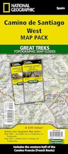 Cover image for 9781566959285 - Camino de Santiago West Map Map Pack Bundle
