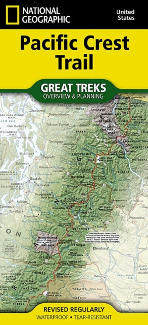 Cover image for 9781566959568 - Pacific Crest Trail Planning & Overview Map