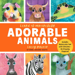 Cover image for 9781577158646 - Learn to Watercolor Adorable Animals