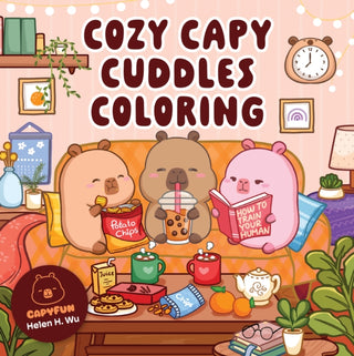 Cover image for 9781577159636 - Cozy Capy Cuddles Coloring