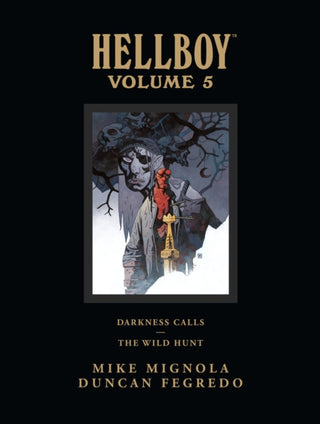 Cover image for 9781595828866 - Hellboy Library Edition Volume 5: Darkness Calls and The Wild Hunt