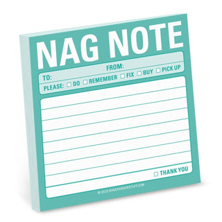 Cover image for 9781601062437 - Knock Knock Nag Note Sticky Notes