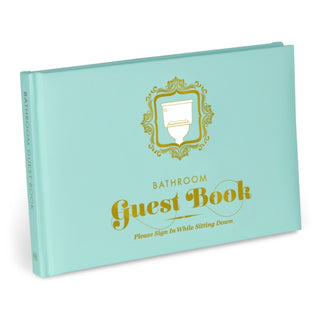 Cover image for 9781601064523 - Knock Knock Bathroom Guest Book