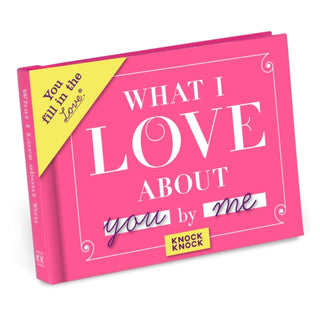 Supplemental image for 9781601064936 - Knock Knock What I Love about You Book Fill in the Love Fill-in-the-Blank Book & Gift Journal