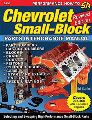 Supplemental image for 9781613254981 - Chevrolet Small Blocks Parts Interchange Manual
