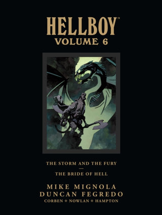 Cover image for 9781616551339 - Hellboy Library Edition Volume 6: The Storm and the Fury and The Bride of Hell